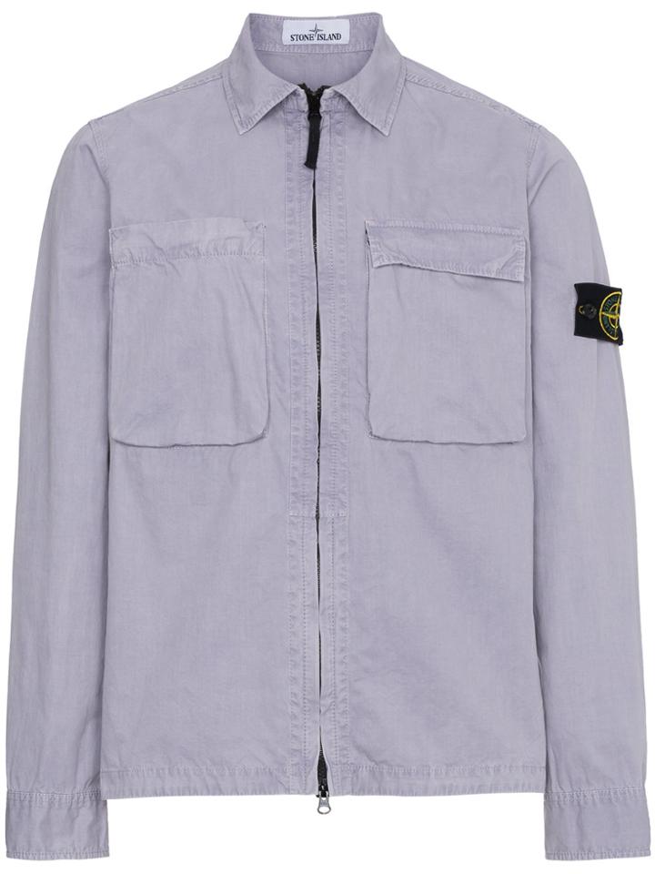 Stone Island Lavender Shirt Jacket - Pink & Purple