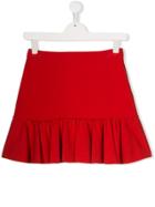 Philosophy Di Lorenzo Serafini Kids Teen Ruffled Skirt - Red