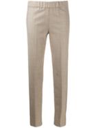 D.exterior Mid Rise Slim Fit Trousers - Neutrals