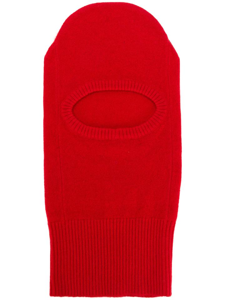 Le Kasha Cashmere Balaclava Hat - Red