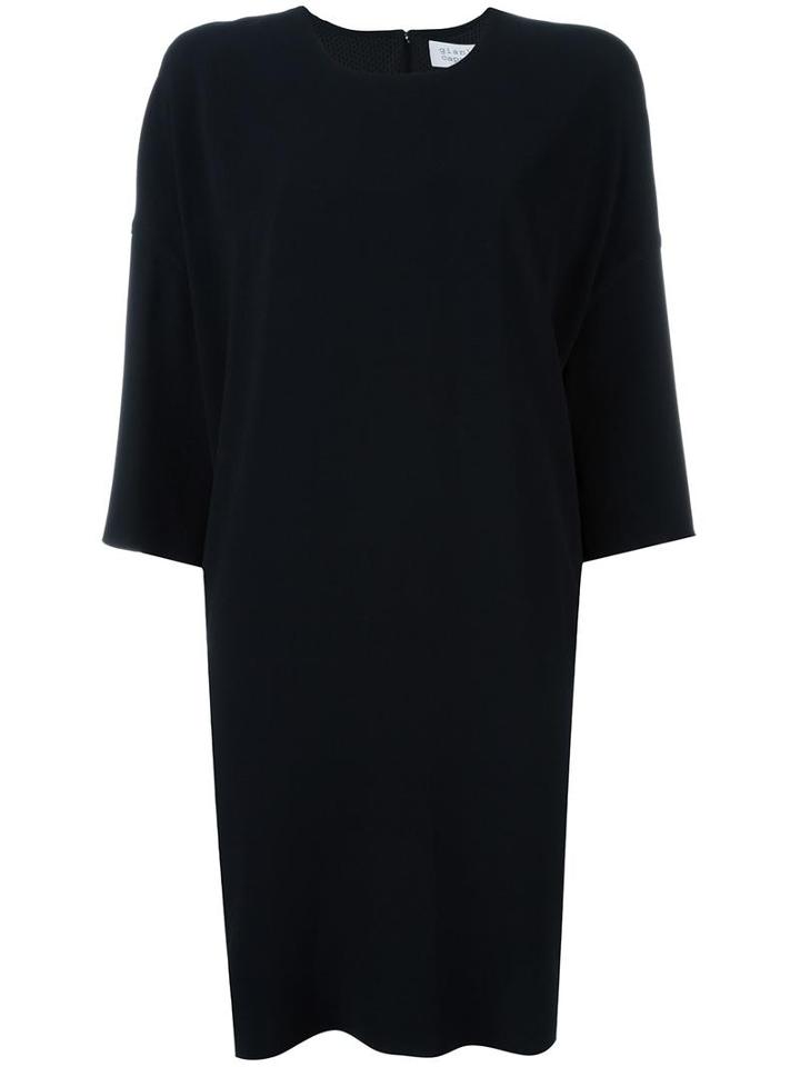 Gianluca Capannolo Mid-length Shift Dress, Women's, Size: 42, Black, Nylon/acetate/viscose