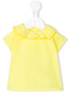 Knot - Pierrot Collar Blouse - Kids - Cotton - 6 Mth, Yellow/orange