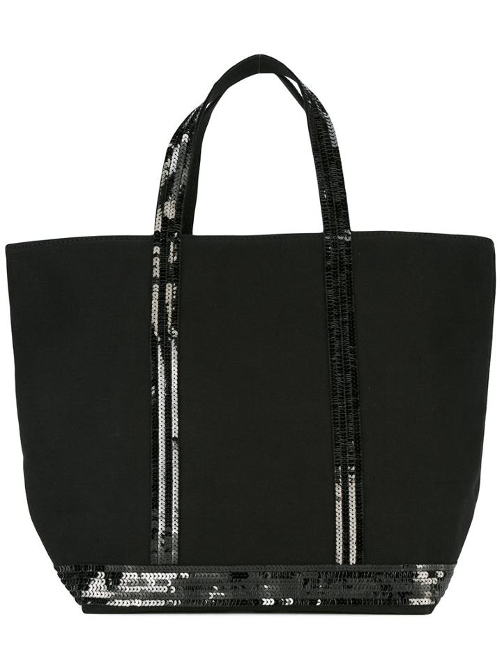 Vanessa Bruno - Moyen Tote - Women - Cotton/sequin - One Size, Black, Cotton/sequin