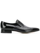 Moreschi Contrast Toe Loafers - Black