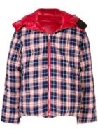 Ader Error Gingham Puffer Jacket - Red