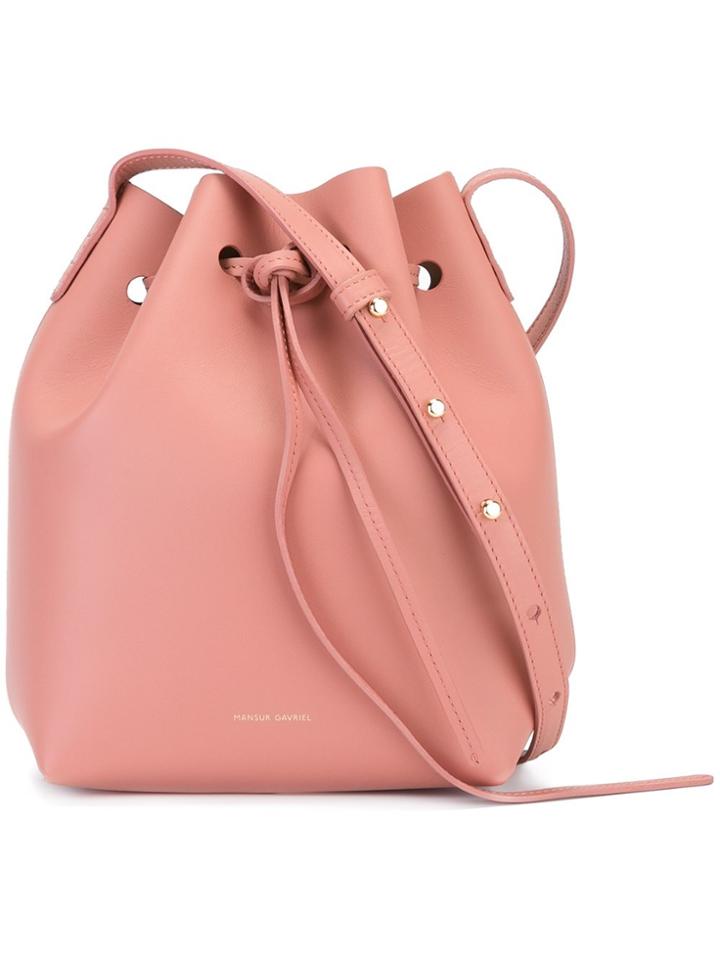 Mansur Gavriel Mini Bucket Bag - Pink & Purple
