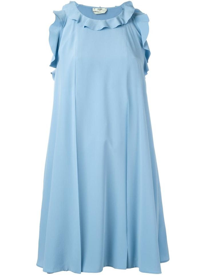 Fendi Ruffled Trim Dress