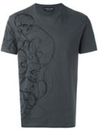 Alexander Mcqueen Skull Print T-shirt, Men's, Size: Small, Grey, Cotton