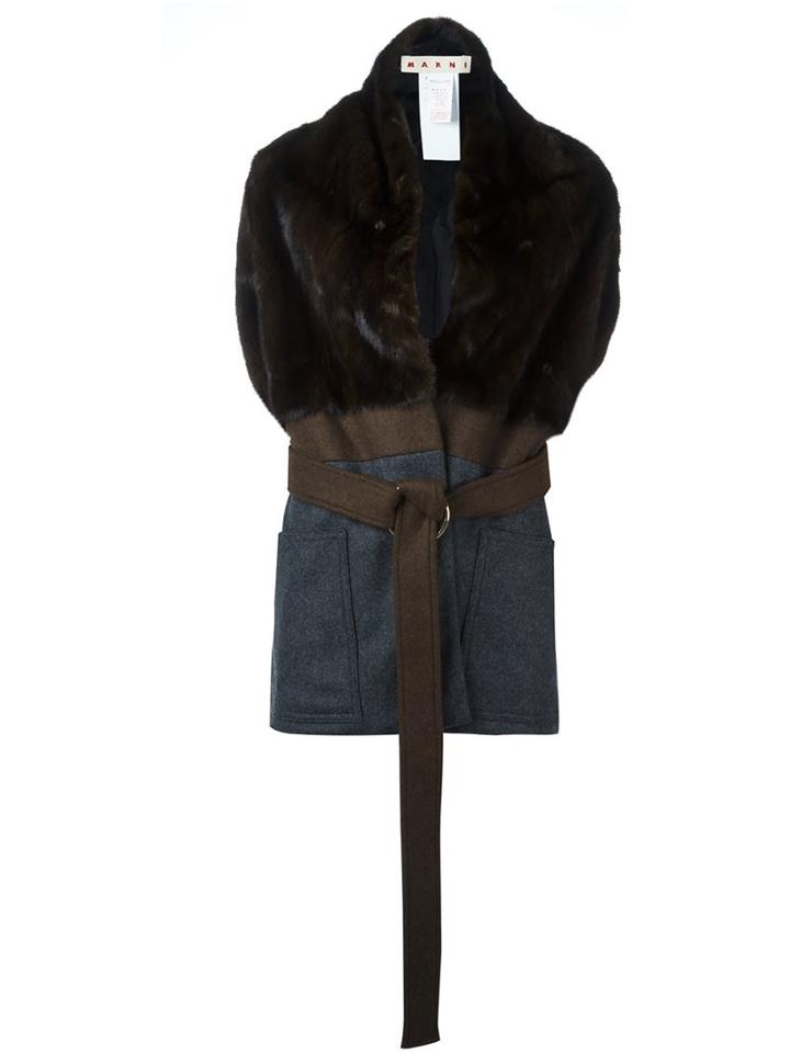 Marni Mink Fur Panel Jacket