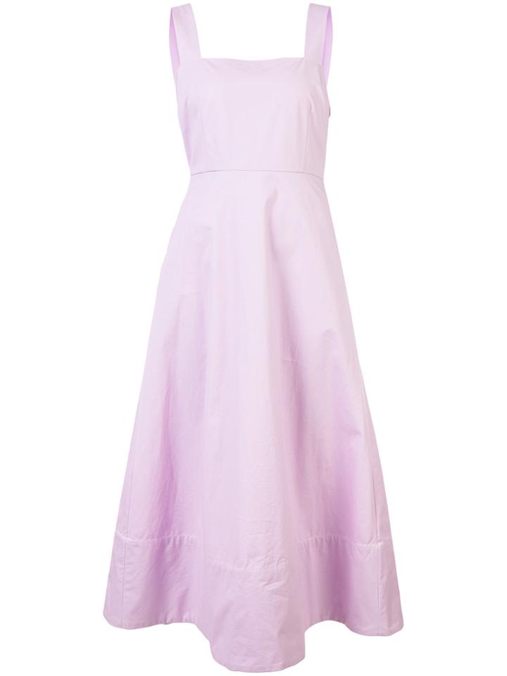 Co Long Flared Dress - Pink & Purple