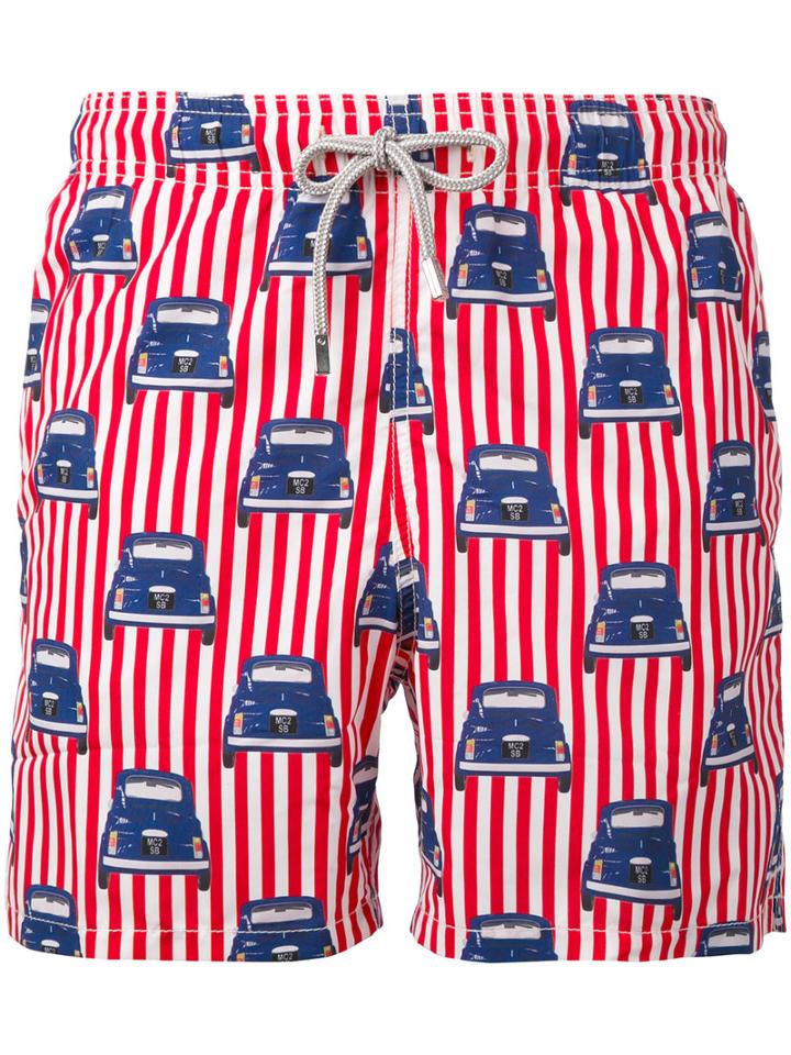 Printed Swim Shorts - Men - Polyester - S, Polyester, Mc2 Saint Barth