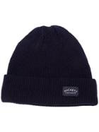 Hackett Ribbed Knit Beanie - Blue