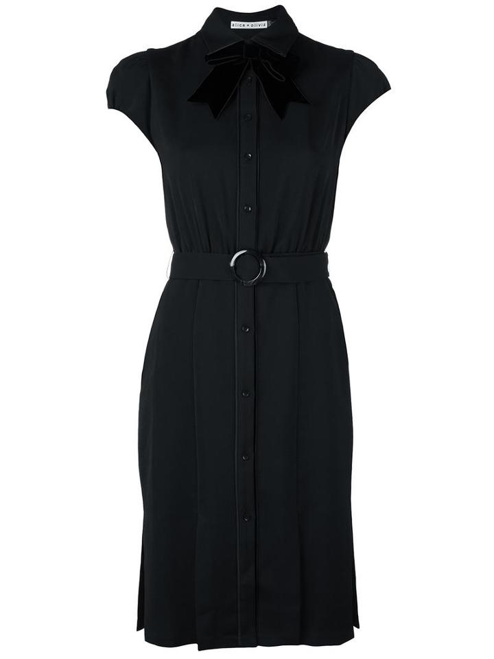 Alice+olivia 'carie' Dress, Women's, Size: 6, Black, Polyester/spandex/elastane