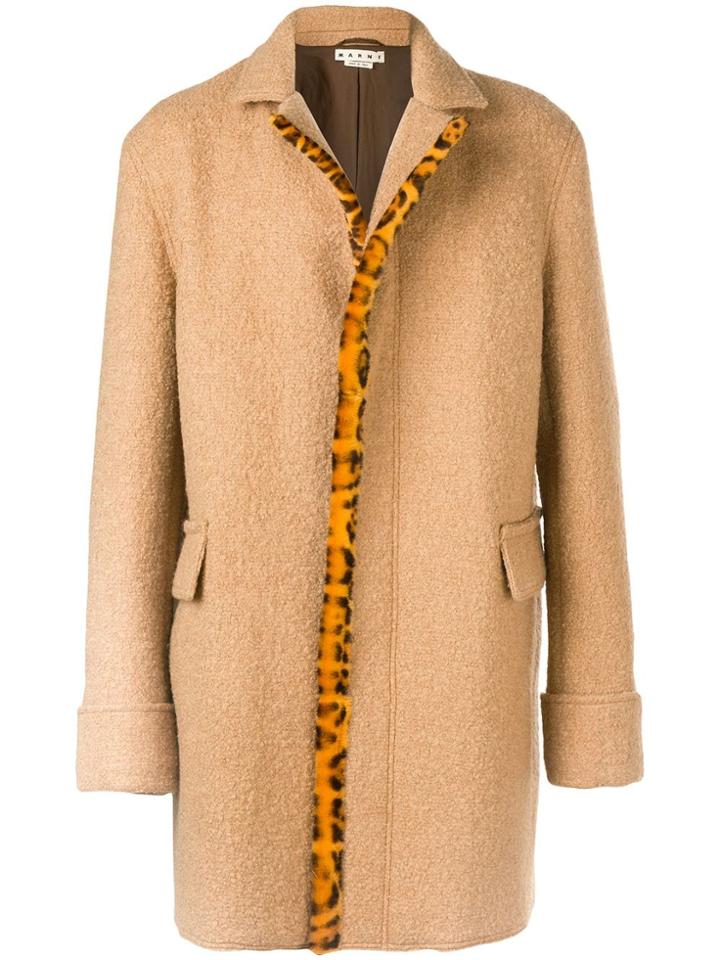 Marni Single-breasted Coat - Neutrals