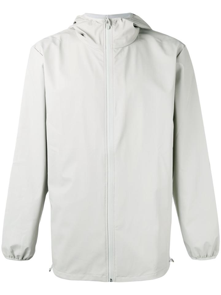 Rains Hooded Zip Up Jacket, Men's, Size: Small, Nude/neutrals, Polyester/polyurethane