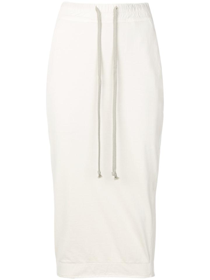 Rick Owens Drkshdw Drawstring Waist Fitted Skirt - Nude & Neutrals