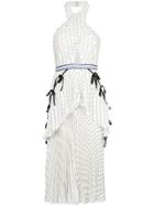 Self-portrait Halterneck Dress - White