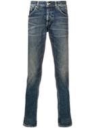Dondup Cuffed Washed Jeans - Blue
