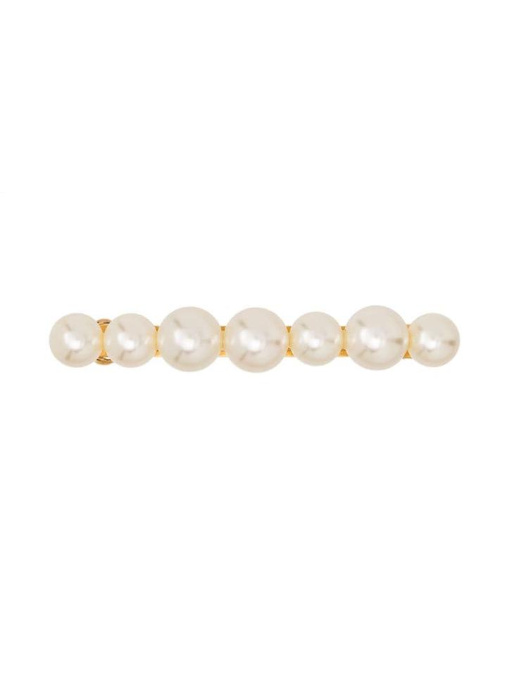 Jennifer Behr Gretel Pearl-embellished Hair Clip - Gold