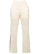 Ermanno Scervino Sheer Lace Trousers - Neutrals