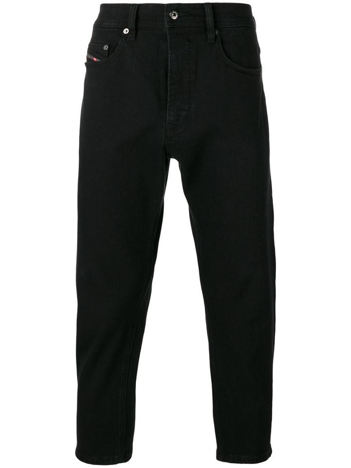Diesel Cropped Jeans, Men's, Size: 29, Black, Cotton/spandex/elastane