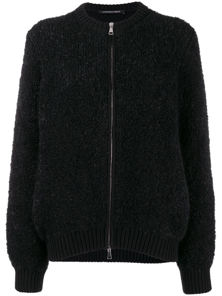 Antonino Valenti Zipped Cardigan - Black