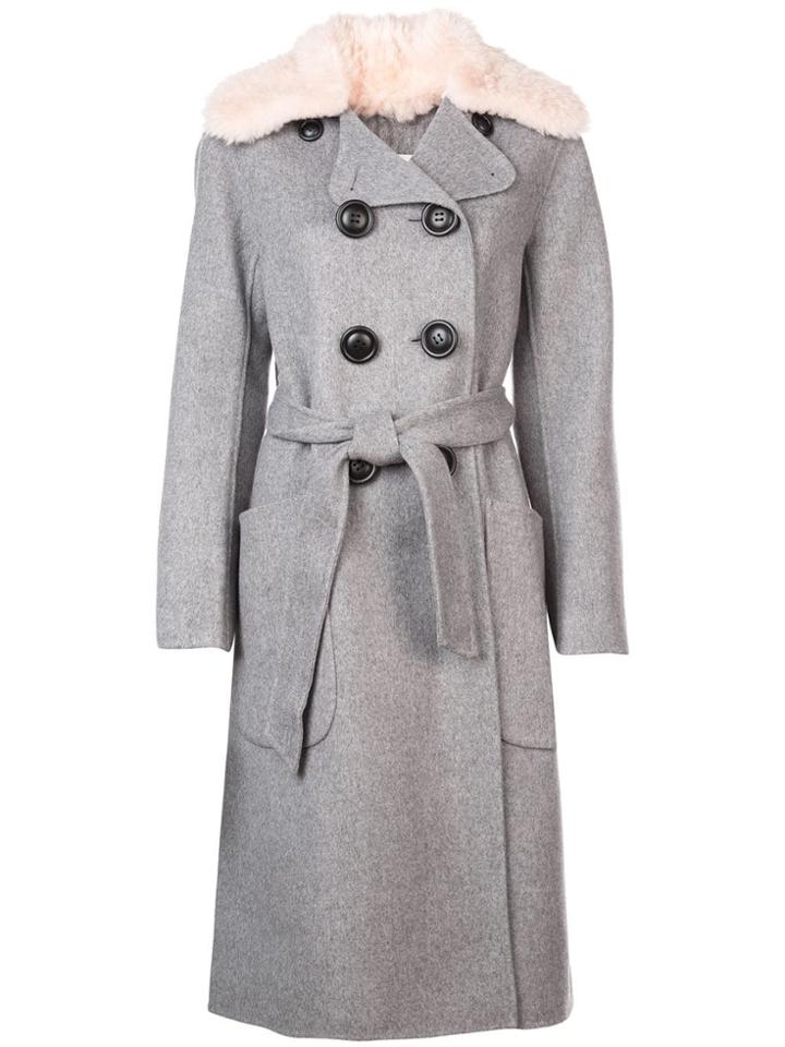 Coach Luxury Wool Trench Coat - Grey