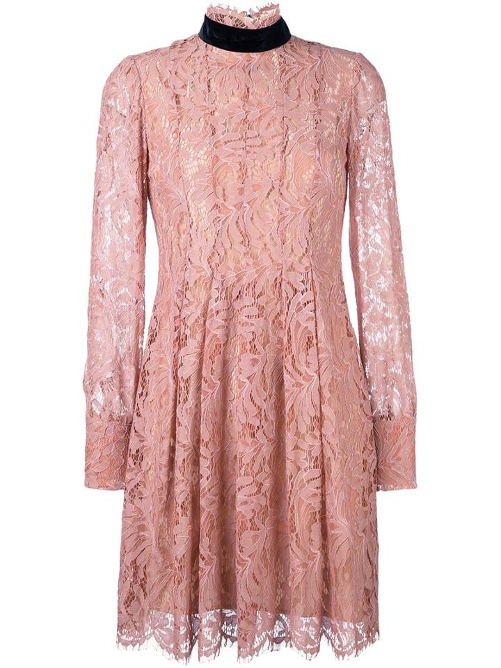 Msgm Longsleeved Lace Dress