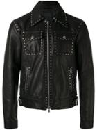 Diesel Black Gold - Lagrange Jacket - Men - Calf Leather/viscose/brass - 46, Calf Leather/viscose/brass