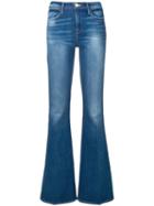 Frame Washed Bootcut Jeans - Blue