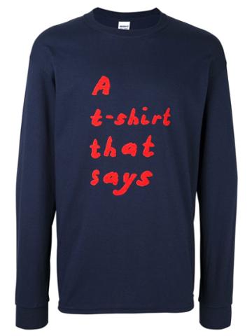 Tom Polo 'a T-shirt That Says' Sweatshirt