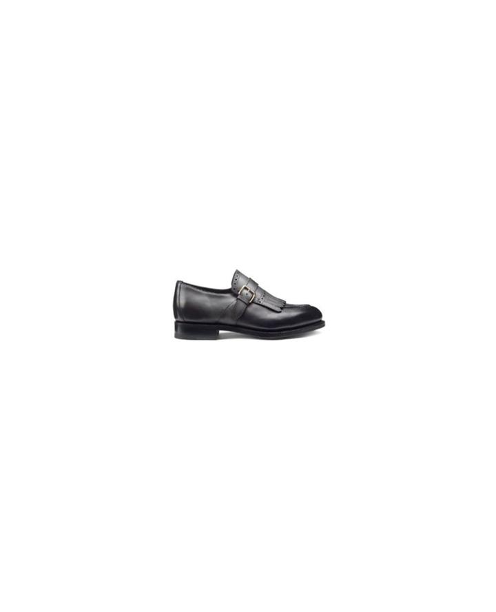 Santoni Single Buckle Model In Leather - Unavailable