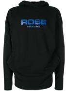 Martine Rose Logo-patch Hooded Sweatshirt - Black
