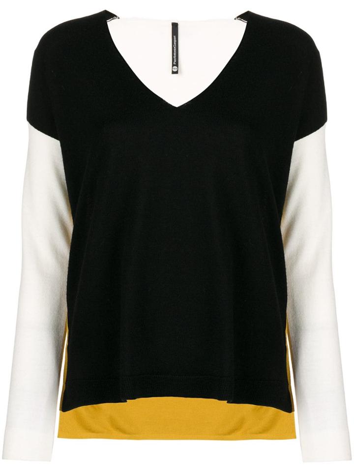 Pierantoniogaspari Long-sleeved Knitted Top - Black