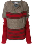 Vivienne Westwood Striped Knit Jumper - Brown
