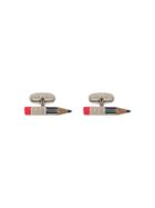 Paul Smith Striped Pencil Cufflinks - Metallic