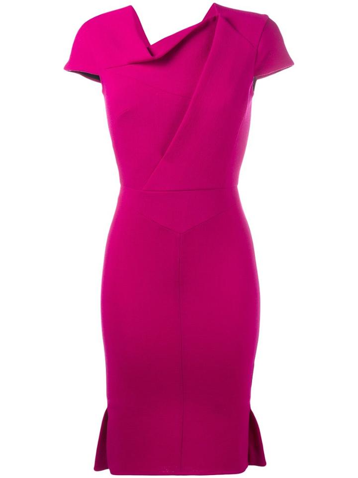Roland Mouret Farrant Dress - Pink & Purple