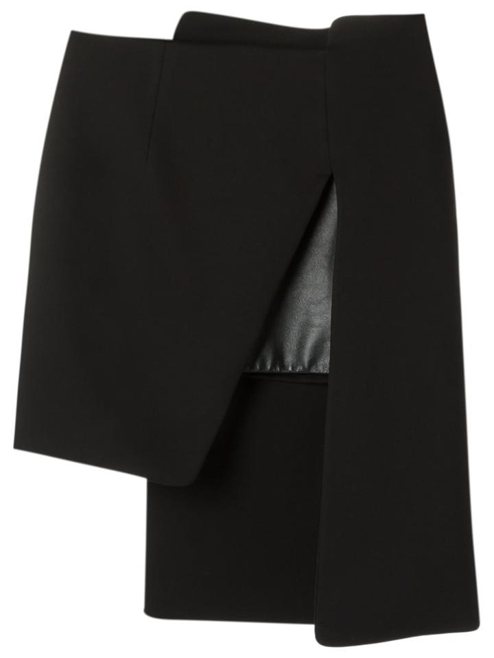 Gloria Coelho Asymmetric Skirt, Women's, Size: 36, Black, Polyester/spandex/elastane/viscose