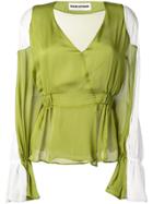 Each X Other Shoulder Pads Blouse - Green