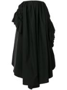 Jil Sander Ruched Puff Midi Skirt - Black