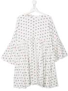 Pinko Kids Logo Print Loose Fit Dress - White