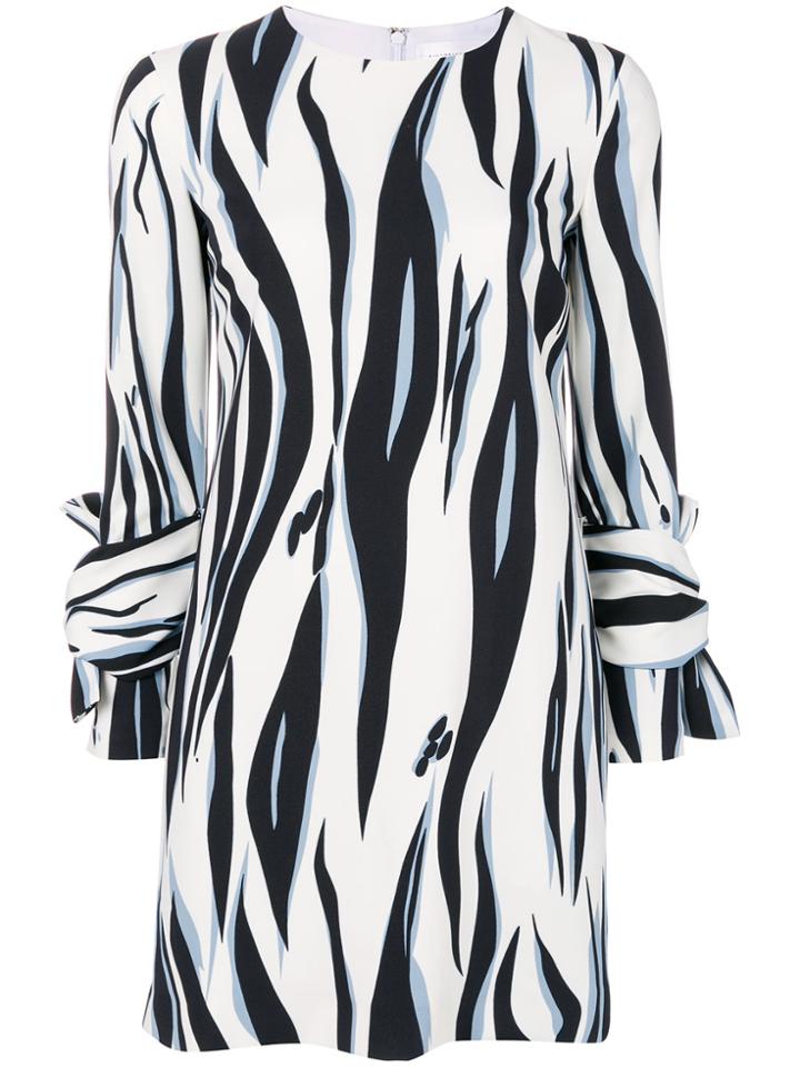 Victoria Victoria Beckham Tiger Print Shift Dress - White