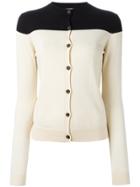 Jil Sander Navy Bicolour Cardigan - Nude & Neutrals