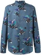 Ps By Paul Smith Printed Shirt, Men's, Size: Small, Blue, Cotton
