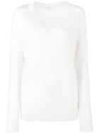 Frame Denim Off-white Knitted V-neck Jumper - Unavailable