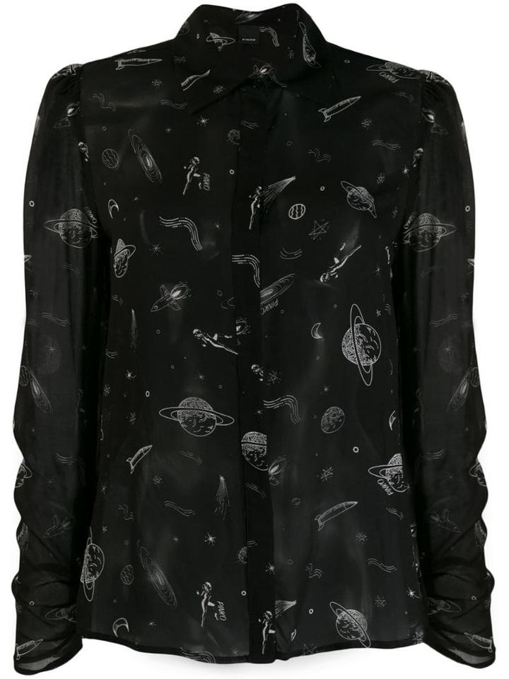 Pinko Space Print Shirt - Black