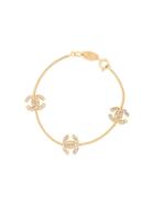 Chanel Pre-owned Cc Charm Bracelet - Gold