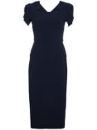 Roland Mouret Royston Cap Sleeve Bodycon Dress - Blue