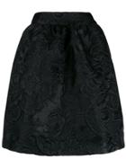 Paule Ka Jacquard-effect Mini Skirt - Black