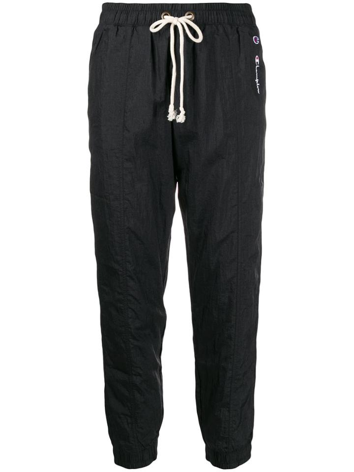 Champion Embroidered Logo Track Pants - Black